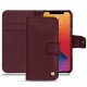 Capa em pele Apple iPhone 13 Pro - Lie de vin ( Pantone 5115C ) 