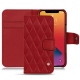 Capa em pele Apple iPhone 13 Pro - Rouge - Couture ( Nappa - Pantone 199C ) 