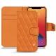 Housse cuir Apple iPhone 13 Pro - Orange - Couture ( Nappa - Pantone 1495U ) 