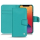 硬质真皮保护套 Apple iPhone 13 Pro - Bleu fluo