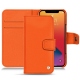 Lederschutzhülle Apple iPhone 13 Pro - Orange fluo