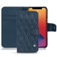 硬质真皮保护套 Apple iPhone 13 Pro - Jean vintage - Couture
