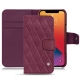 Housse cuir Apple iPhone 13 Pro - Prune vintage - Couture