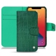 Capa em pele Apple iPhone 13 Pro - Crocodile pino