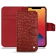 Housse cuir Apple iPhone 13 Pro - Autruche ciliegia