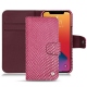 Capa em pele Apple iPhone 13 Pro - Serpent ciclamino