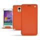 Capa em pele Samsung SM-N910 Galaxy Note 4  - Papaye ( Pantone 180C ) 