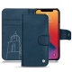 Housse cuir Apple iPhone 13 Pro - Blu mediterran