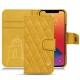 Apple iPhone 13 Pro leather case - Jaune soulèu - Couture