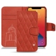 Apple iPhone 13 Pro leather case - Arange clouquié - Couture
