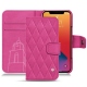 Housse cuir Apple iPhone 13 Pro - Rose BB - Couture