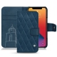 Funda de piel Apple iPhone 13 Pro - Blu mediterran - Couture