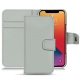 Apple iPhone 13 Pro leather case - Gris PU