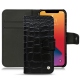 Apple iPhone 13 Pro Max leather case - Crocodile nero