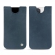 Lederschutzhülle Apple iPhone 13 Pro - Jean vintage ( Roughtcut - Pantone 285U  ) 