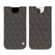 Apple iPhone 13 Pro leather pouch - Anthracite - Couture ( Pantone 424C ) 