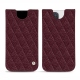 Funda de piel Apple iPhone 13 Pro - Lie de vin - Couture ( Pantone 5115C ) 