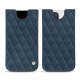 Pochette cuir Apple iPhone 13 Pro - Jean vintage - Couture