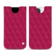 Lederschutzhülle Apple iPhone 13 Pro - Rose fluo - Couture