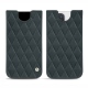 Apple iPhone 13 Pro leather pouch - Blu marino - Couture