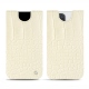Funda de piel Apple iPhone 13 Pro - Crocodile milk