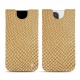 Pochette cuir Apple iPhone 13 Pro - Serpent sabbia