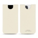 Pochette cuir Apple iPhone 13 Pro - Blanc PU