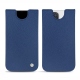 Pochette cuir Apple iPhone 13 Pro - Bleu frisson