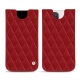 Funda de piel Apple iPhone 13 Pro Max - Rouge - Couture ( Nappa - Pantone #d50032 ) 