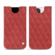 硬质真皮保护套 Apple iPhone 13 Pro Max - Cerise vintage - Couture ( Pantone #a6302e ) 
