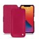 Apple iPhone 13 Pro leather case - Rose fluo