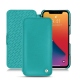 Housse cuir Apple iPhone 13 Pro - Bleu fluo