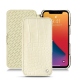 Funda de piel Apple iPhone 13 Pro - Crocodile milk
