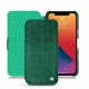 Housse cuir Apple iPhone 13 Pro - Crocodile pino
