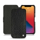 Housse cuir Apple iPhone 13 Pro - Serpent nero