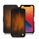レザーケース Apple iPhone 13 Pro - Marron Patine