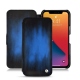Housse cuir Apple iPhone 13 Pro - Bleu Patine