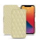 Capa em pele Apple iPhone 13 Pro - Beige - Couture ( Nappa - Pantone 7502C ) 