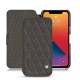 Apple iPhone 13 Pro leather case - Anthracite - Couture ( Pantone 424C ) 