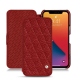 Capa em pele Apple iPhone 13 Pro - Tomate - Couture ( Pantone 187C ) 