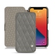 Funda de piel Apple iPhone 13 Pro - Acier vintage - Couture