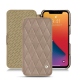 Apple iPhone 13 Pro leather case - Taupe vintage - Couture