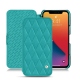 Lederschutzhülle Apple iPhone 13 Pro - Bleu fluo - Couture