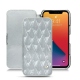 Custodia in pelle Apple iPhone 13 Pro - Platinium - Couture