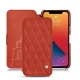 レザーケース Apple iPhone 13 Pro - Arange clouquié - Couture