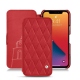 Housse cuir Apple iPhone 13 Pro - Rouge troupelenc - Couture