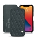 Apple iPhone 13 Pro leather case - Blu marino - Couture