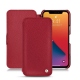 Lederschutzhülle Apple iPhone 13 Pro - Rouge passion