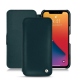 Housse cuir Apple iPhone 13 Pro - Bleu Veggie