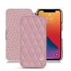 Apple iPhone 13 Pro Max leather case - Rose - Couture ( Nappa - Pantone 2365C ) 